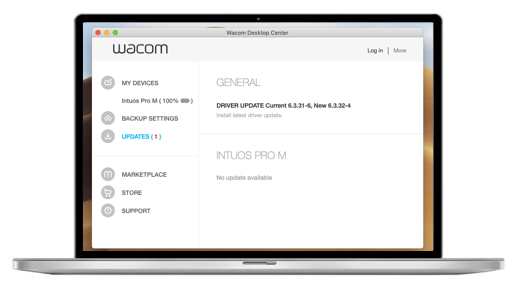 update wacom tablet driver